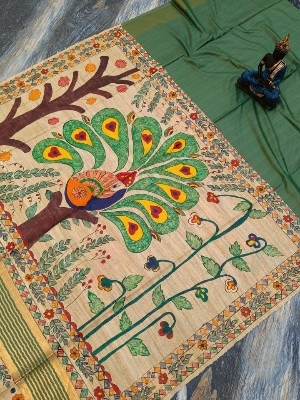 Tussar Silk Sarees - Color: Mulitcolor