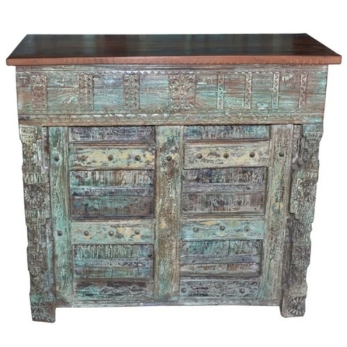 Brown Wooden Side Board 