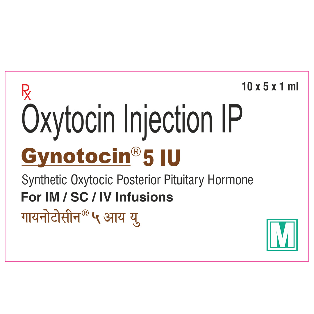 Gynotocin 5Iu Injection 10X5X1Ml - Recommended For: Induction Of Labour