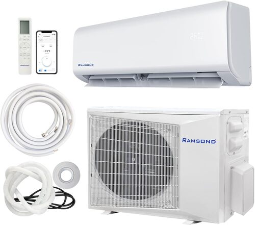 IDAN 24,000 BTU SEER 17.5+ 2 Ton Wi-Fi Ductless Mini Split Air Conditioner and Heat Pump -230-Volt/60Hz+25 Ft Line Set Kit