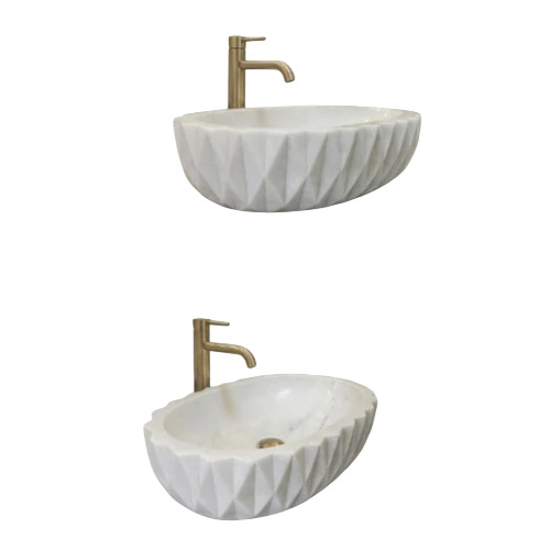 Marble Countertop Wash Basin - Color: Grey