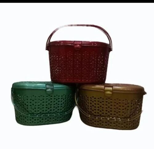 Multicolor Plastic Picnic Basket