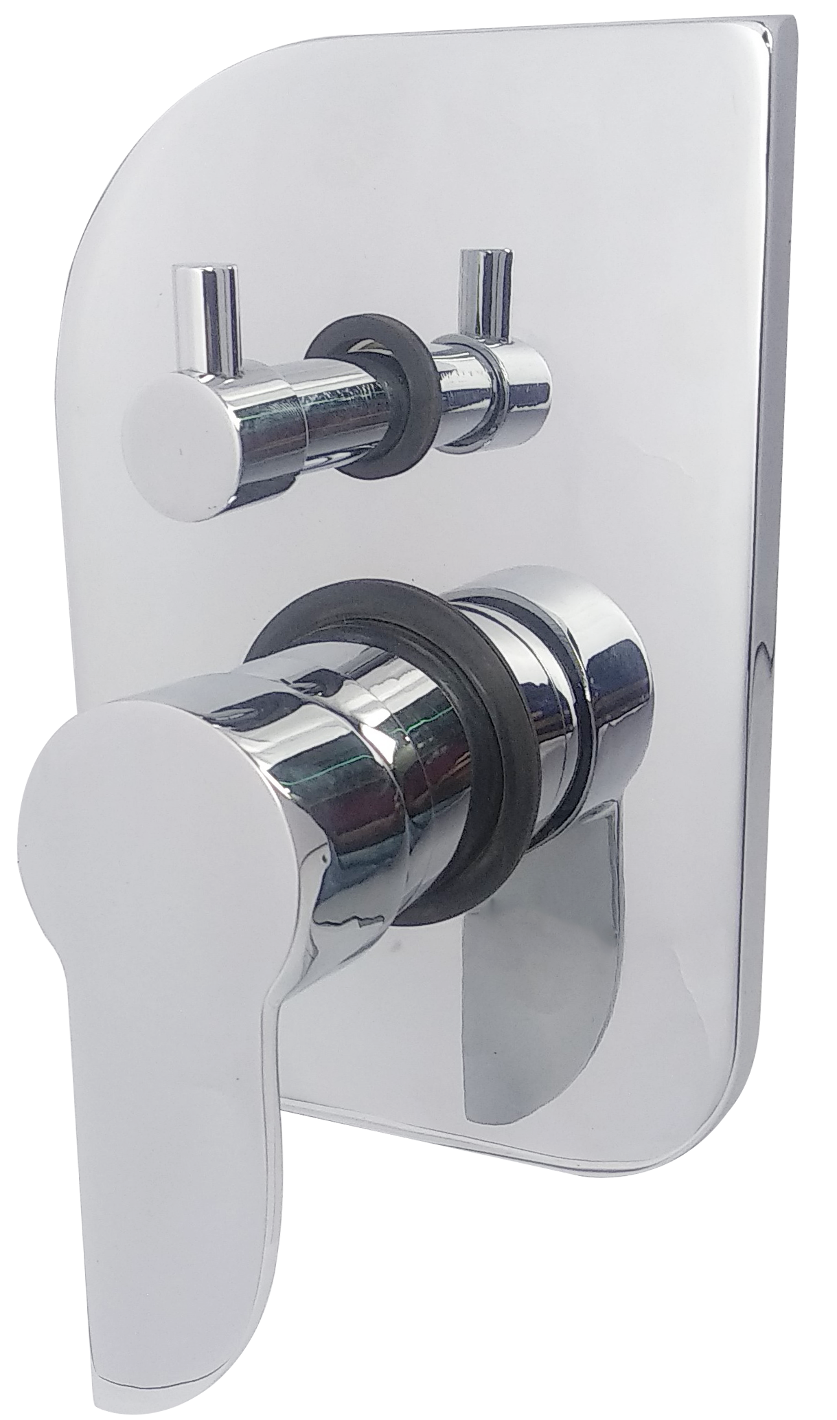 Olive Handle Lever Diverter - Color: Silver