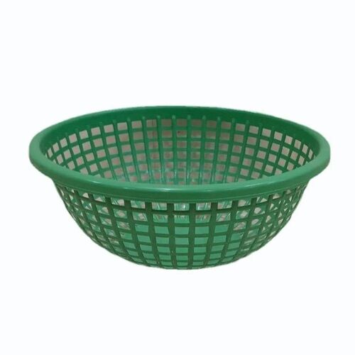 Plastic Green Round Fruit Basket