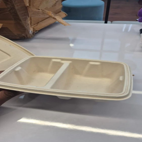Zume Bagasse 750 Ml Food Container - Sugarcane Bagasse, White, Custom Size | Good Quality