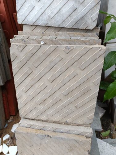 Grey Cement Ramp Parking Tile