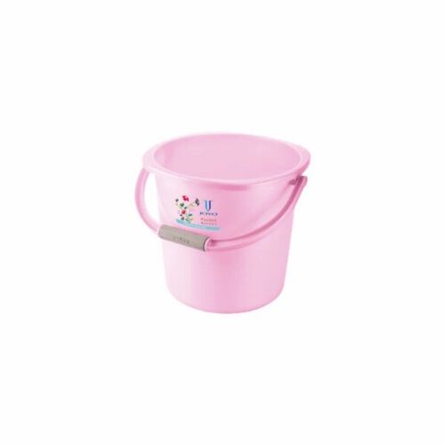 Joyo 25 L Pink Floral Plastic Bathroom Bucket