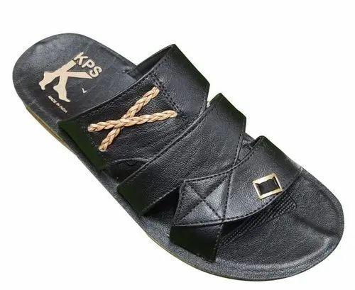 Mens Flat Pu Slipper