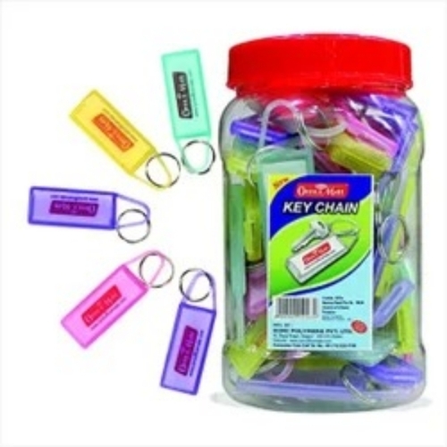 Plastic Officemate Keychain Jar