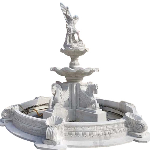 White Marble Sculpture Fountain