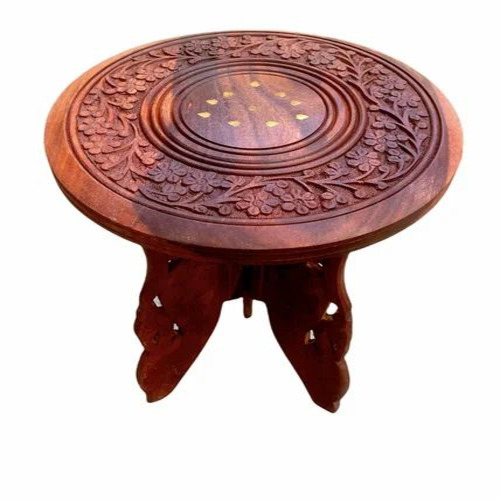 Wooden Round Side Table