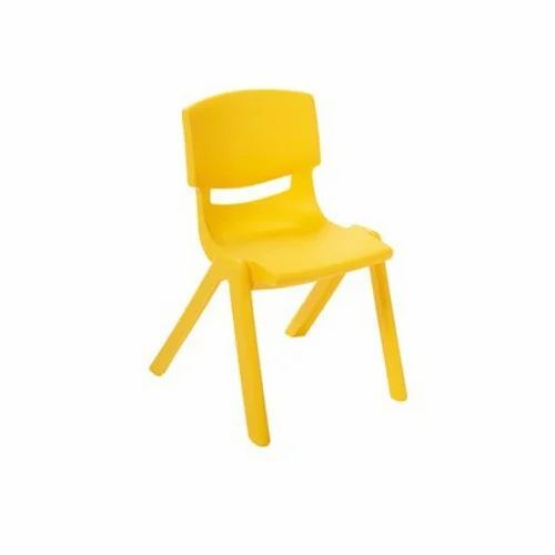 Yellow Color Kids Playschool Chair
