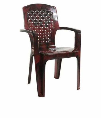 Brown Plastic Arm Chair