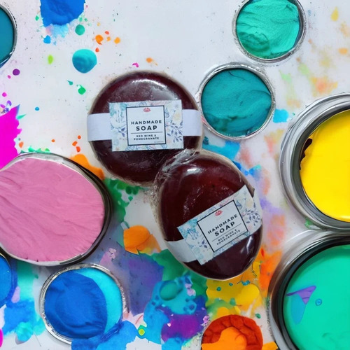 Handmade Natural Red Pomegranate Soap