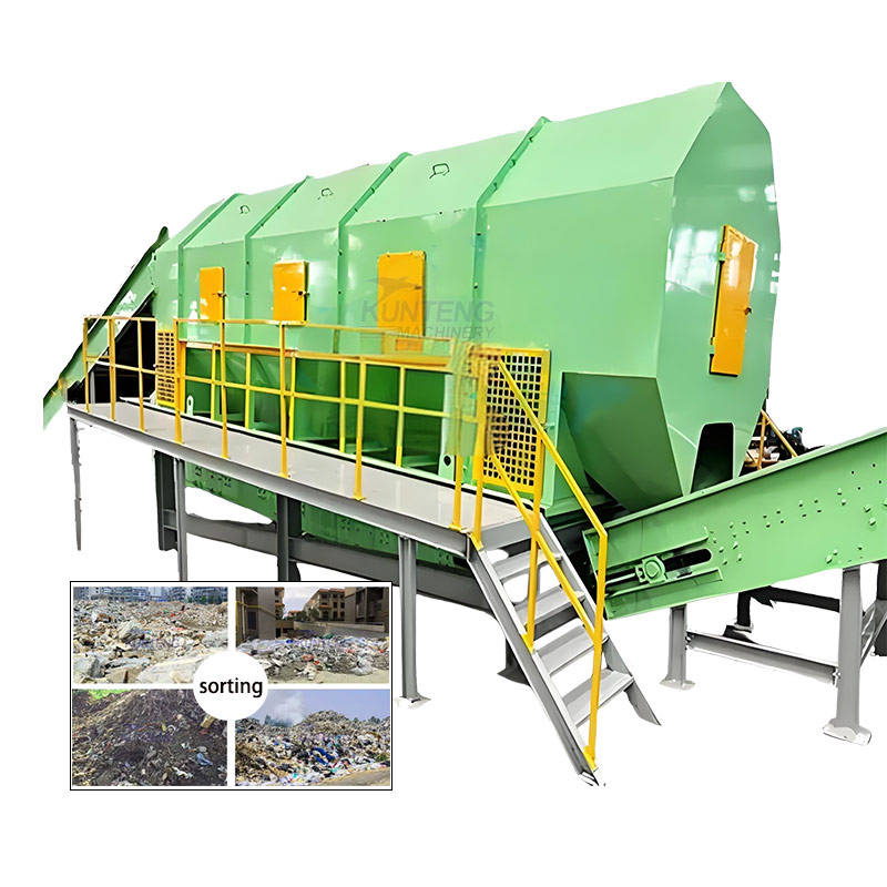 Mixed Waste Solid Waste Drum Screening Machine - Capacity: 100 Ton/Day