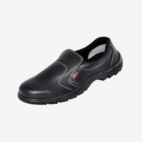 02 Karam Slip On Fs04bl Leather Safety Shoes