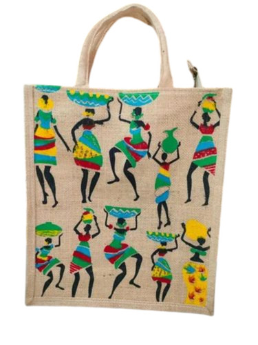 Designer Print Jute Bag