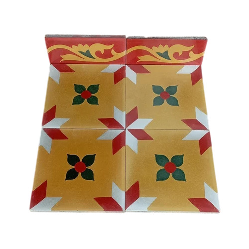 Glossy Athangudi Floor Tile