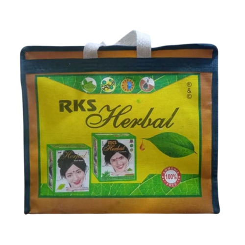 Green Printed Canvas Carry Bags