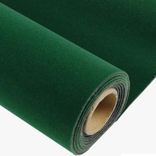 Green Velvet Fabric Roll