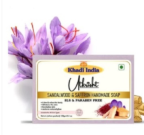 Handmade Sandalwood And Saffron Soap
