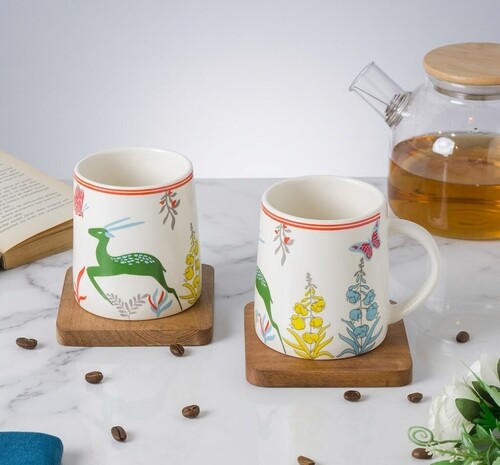 Premium Handcrafted Textured Ceramic Coffee Mug - 300ml