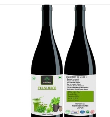 Tulsi Juice - Liquid for Adults and Children, Cool and Dry Storage | Long Shelf Life, Hygienic Packaging, Easy Digestion, Tested Quality