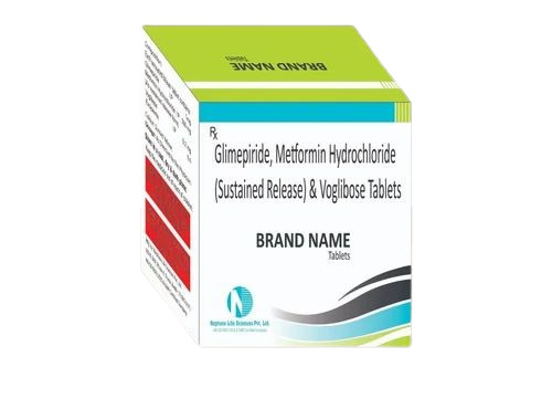 Glimepiride Metformin Hydrochloride Sustained Release And Voglibose Tablets