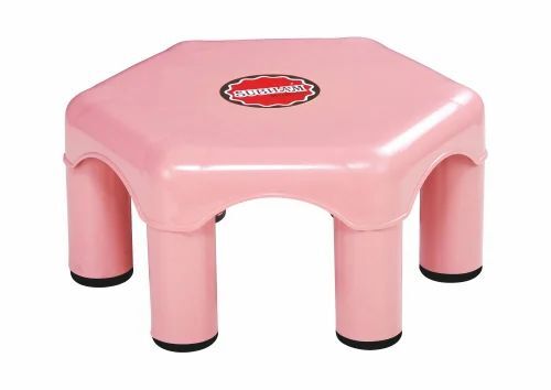 Hexagonal Plastic Bathroom Stool