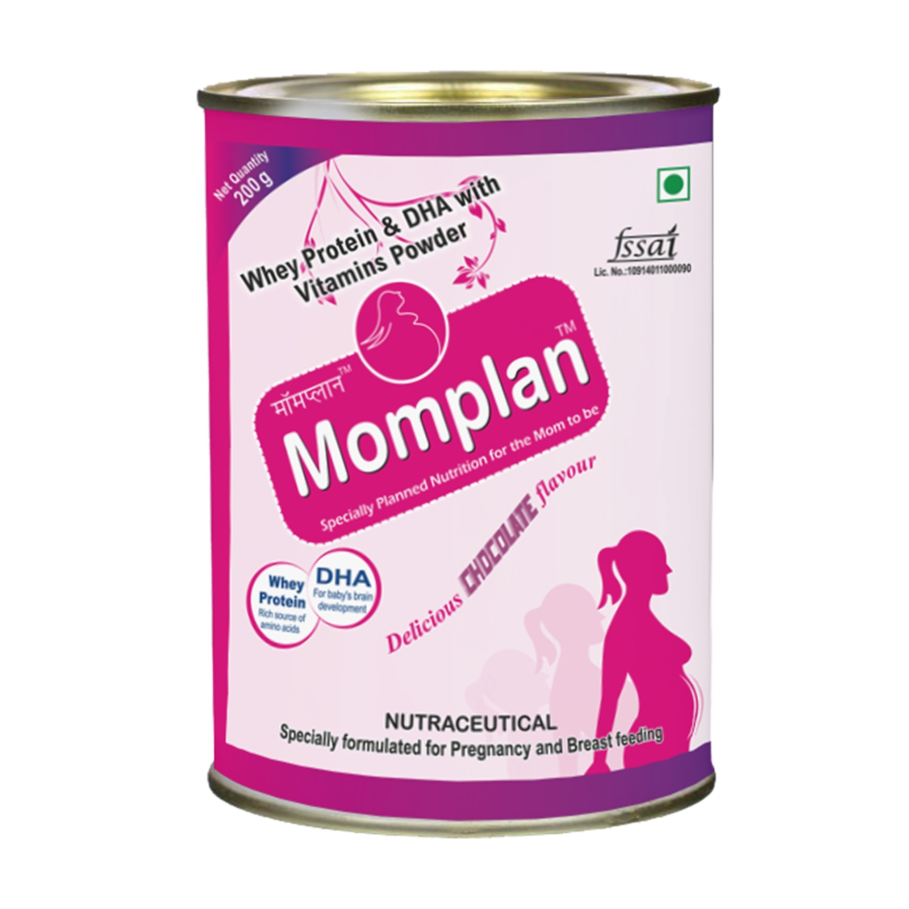Momplan Whey Protein Powder + Dha, Iron & Calcium - Shelf Life: 2 Years