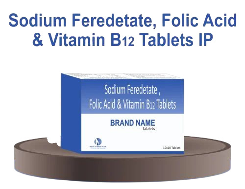 Sodium Feredetate Folic Acid And Vitamin B12 Tablets