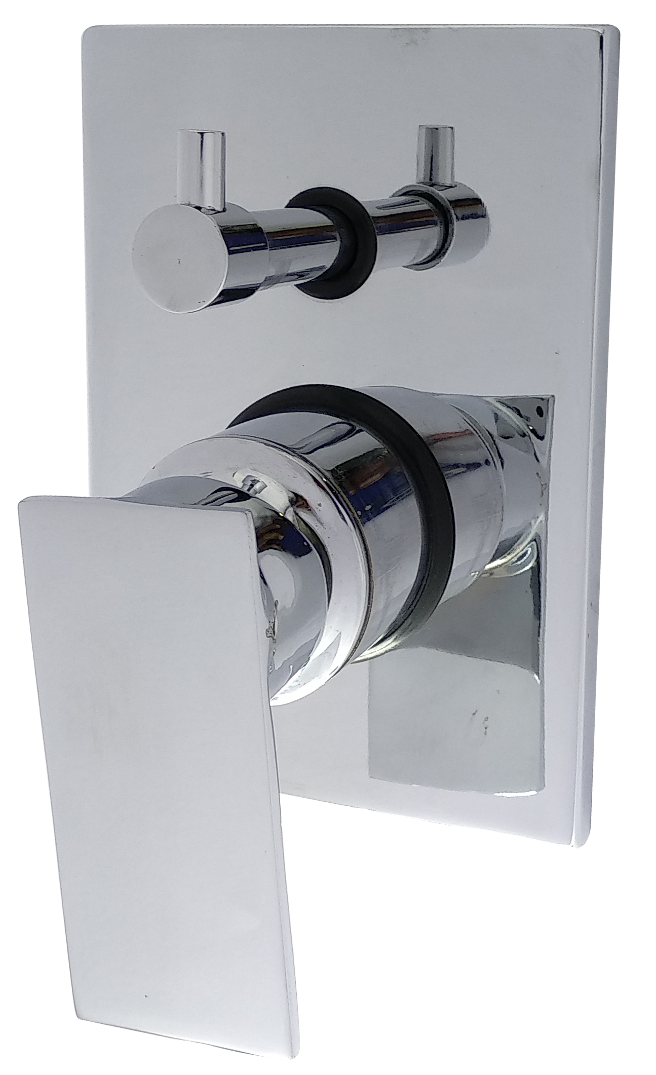 Square Handle Diverter - Color: Silver