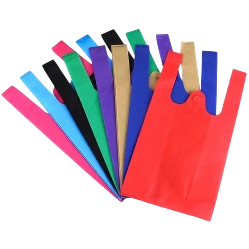 Colored Non Woven W Cut Bags