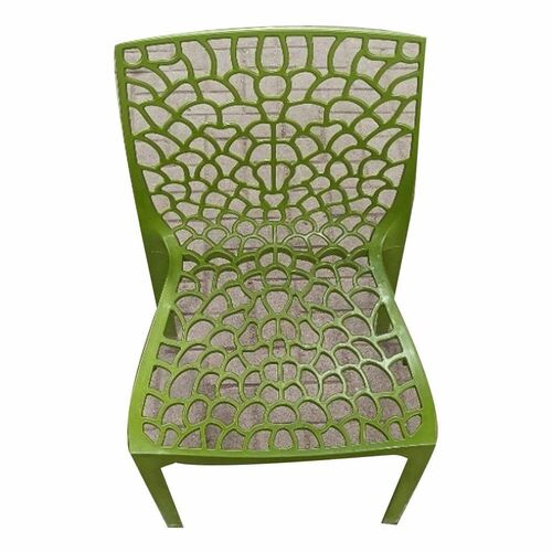 Green Armless Plastic Chair