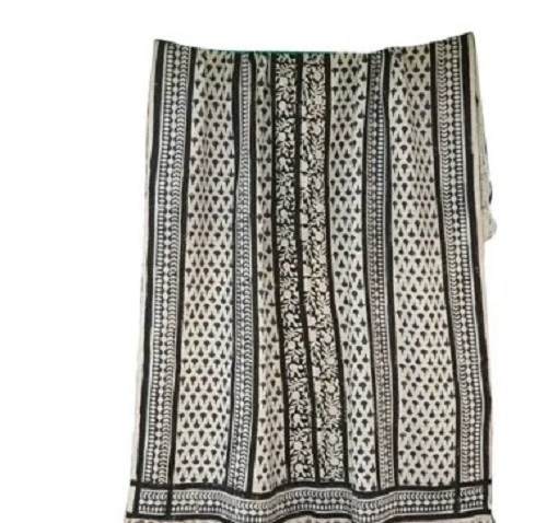 Hand Block Print Muddy Cotton Throw