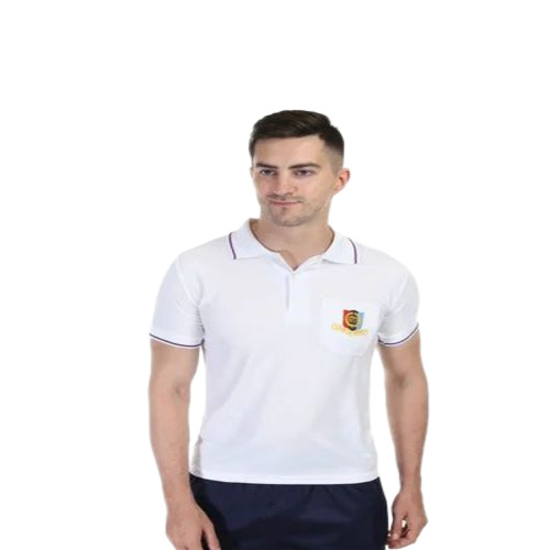 Men Cotton White T Shirt