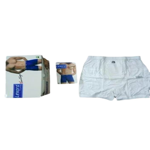 Men Plain White Brief