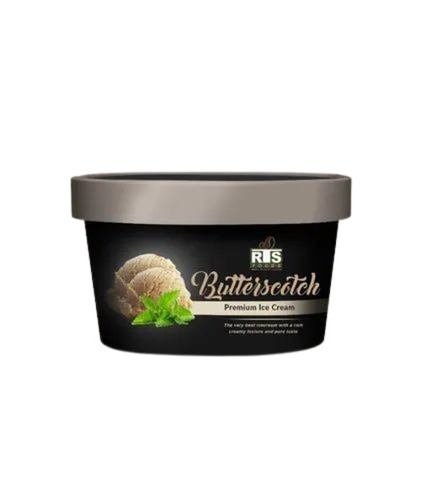 4 L Butterscotch Ice Cream - Butterscotch Nuts Family Pack Box | Raw Milk White 6 Months Shelf Life