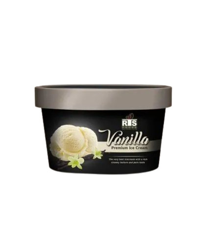 4 L Vanilla Ice Cream - Vegan Vanilla Flavour, Family Pack, White, Box Packaging, Suitable for All Ages