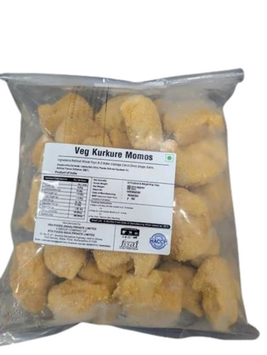 900 G Frozen Veg Kurkure Momos - Maida Wrapper 30 Pieces Cabbage Carrot Filling | Vegetarian 180 Days Shelf Life Food Grade Packet