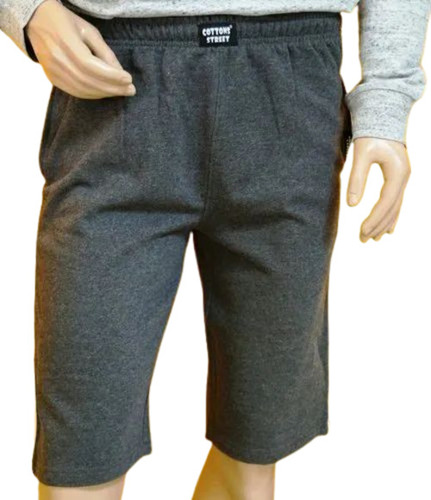 Men Grey Cotton Shorts