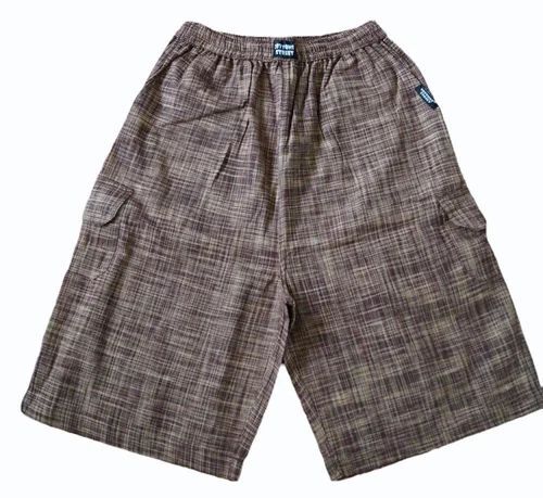 Men Knee Length Cotton Shorts