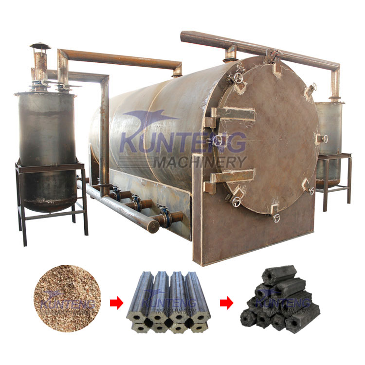 Wood Stick Coconut Shell Palm Shell Carbonization Furnace - Capacity: 1-5 Ton/Day