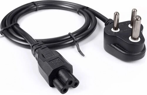 1 Mtr Copper Laptop Cord - Copper, 1 Meter, Black | Electronic Use, Female End