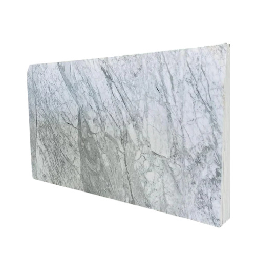 16 Mm Statuario Italian Marbles - White Polished Slabs, Rectangular Rigid Flooring