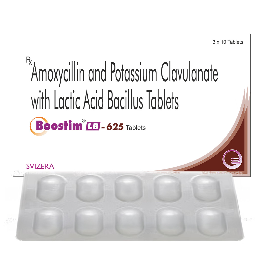 Boostim Lb Amoxicillin 500mg + Clavulanic Acid + Lactic Acid Bacillus Tablets