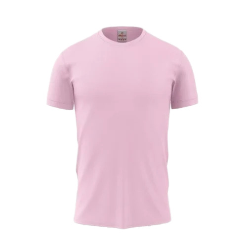 Cotton Men Pink T Shirt - Cotton, Half Sleeves, Regular Fit, O-Neck | Comfortable, Good Quality