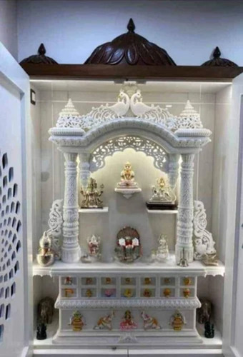 Designer Marble Home Temple - Color: White