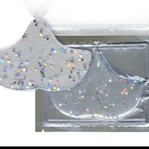 Glittery forehead mask