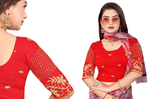 Ladies Red Designer Blouse